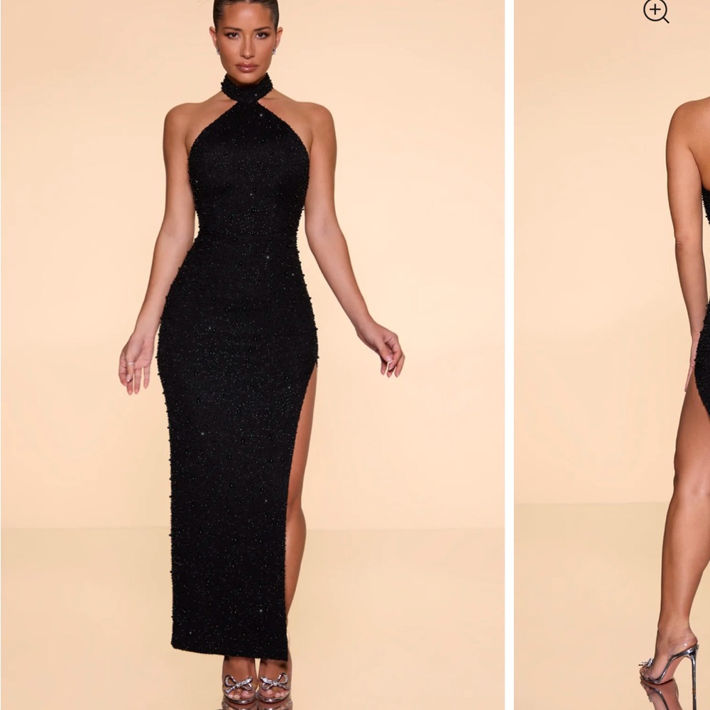 Oh Polly NWT positano formal high neck maxi